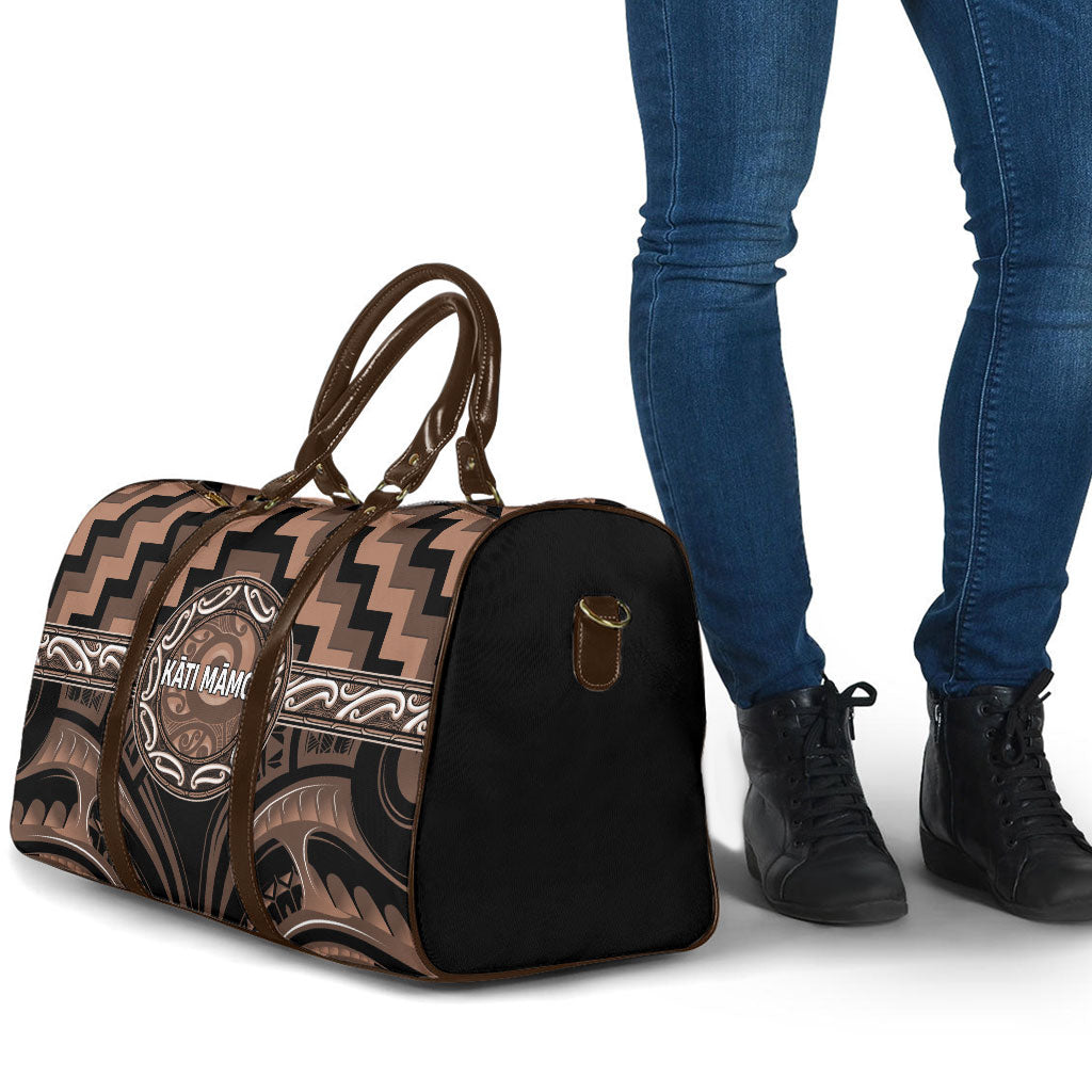 Aotearoa Kati Mamoe Travel Bag Maori Iwi Poutama Puhoro Tattoo
