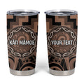 Aotearoa Kati Mamoe Personalised Tumbler Cup Maori Iwi Poutama Puhoro Tattoo