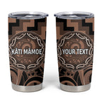 Aotearoa Kati Mamoe Personalised Tumbler Cup Maori Iwi Poutama Puhoro Tattoo