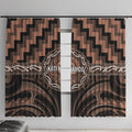Aotearoa Kati Mamoe Window Curtain Maori Iwi Poutama Puhoro Tattoo