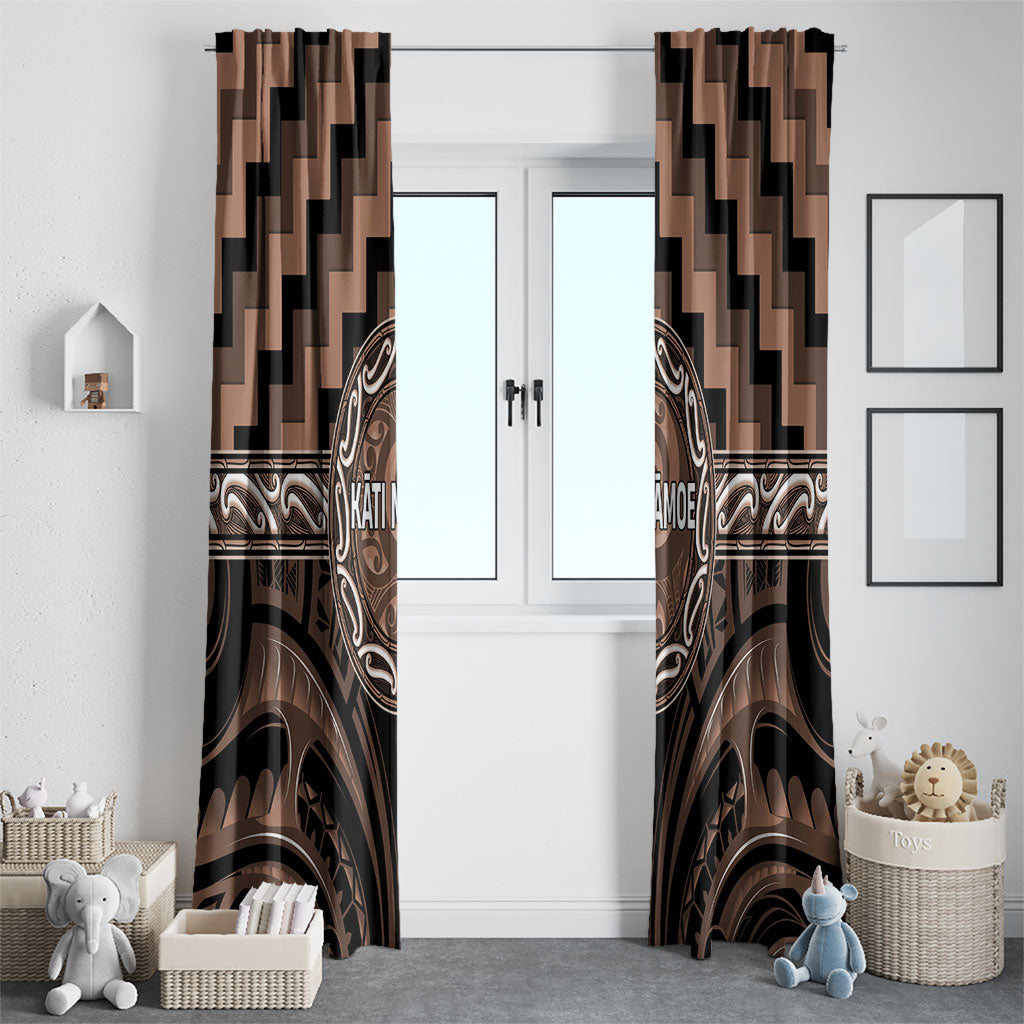 Aotearoa Kati Mamoe Window Curtain Maori Iwi Poutama Puhoro Tattoo