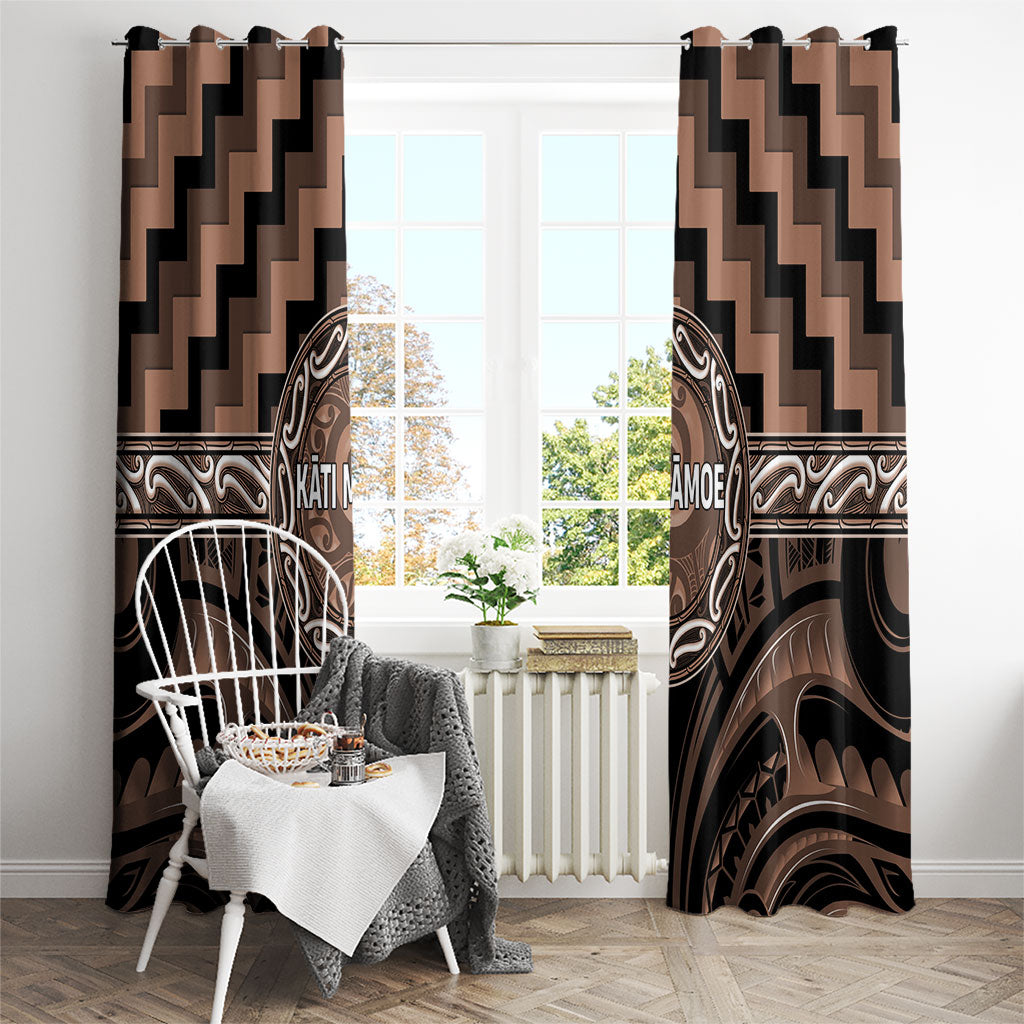 Aotearoa Kati Mamoe Window Curtain Maori Iwi Poutama Puhoro Tattoo