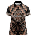 Aotearoa Kati Mamoe Personalised Women Polo Shirt Maori Iwi Poutama Puhoro Tattoo