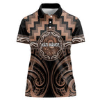 Aotearoa Kati Mamoe Personalised Women Polo Shirt Maori Iwi Poutama Puhoro Tattoo