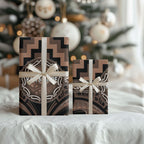 Aotearoa Kati Mamoe Wrapping Paper Maori Iwi Poutama Puhoro Tattoo