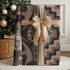 Aotearoa Kati Mamoe Wrapping Paper Maori Iwi Poutama Puhoro Tattoo