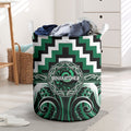 Aotearoa Whakatohea Laundry Basket Maori Iwi Poutama Puhoro Tattoo