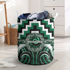 Aotearoa Whakatohea Laundry Basket Maori Iwi Poutama Puhoro Tattoo