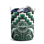 Aotearoa Whakatohea Laundry Basket Maori Iwi Poutama Puhoro Tattoo