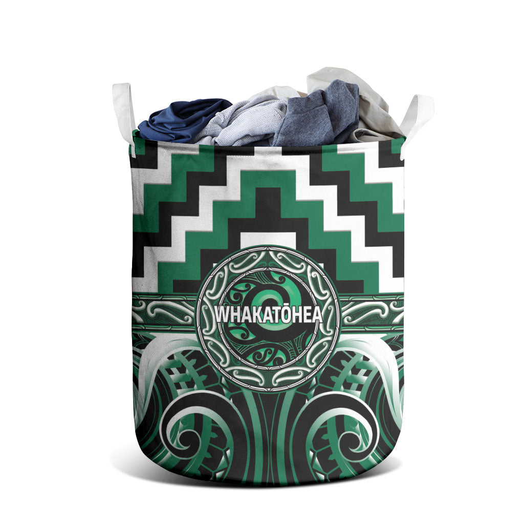 Aotearoa Whakatohea Laundry Basket Maori Iwi Poutama Puhoro Tattoo
