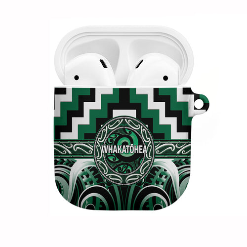 Aotearoa Whakatohea AirPods Case Maori Iwi Poutama Puhoro Tattoo