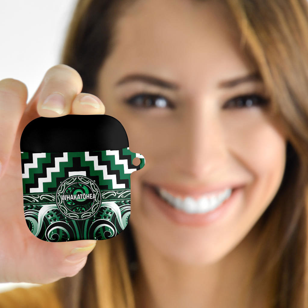 Aotearoa Whakatohea AirPods Case Maori Iwi Poutama Puhoro Tattoo