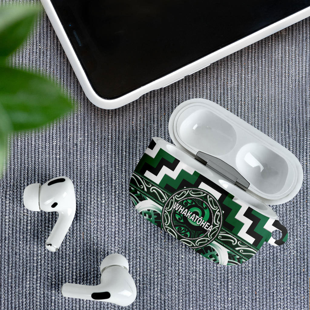 Aotearoa Whakatohea AirPods Case Maori Iwi Poutama Puhoro Tattoo
