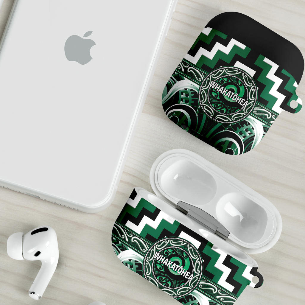 Aotearoa Whakatohea AirPods Case Maori Iwi Poutama Puhoro Tattoo