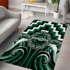 Aotearoa Whakatohea Area Rug Maori Iwi Poutama Puhoro Tattoo