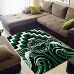 Aotearoa Whakatohea Area Rug Maori Iwi Poutama Puhoro Tattoo