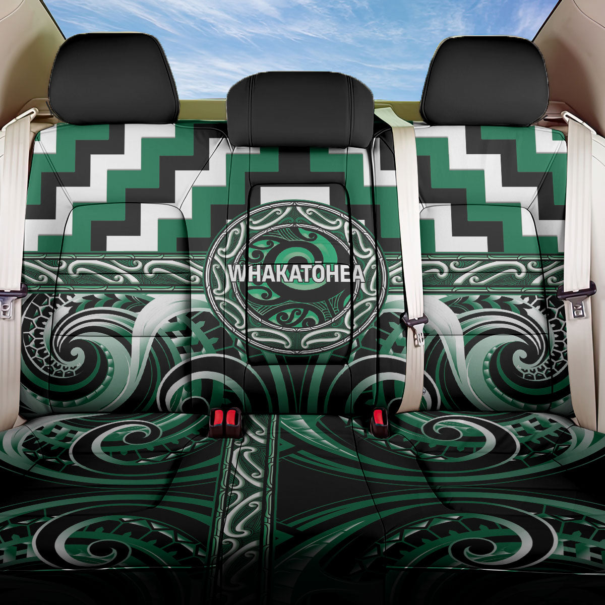 Aotearoa Whakatohea Back Car Seat Cover Maori Iwi Poutama Puhoro Tattoo