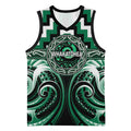 Aotearoa Whakatohea Personalised Basketball Jersey Maori Iwi Poutama Puhoro Tattoo
