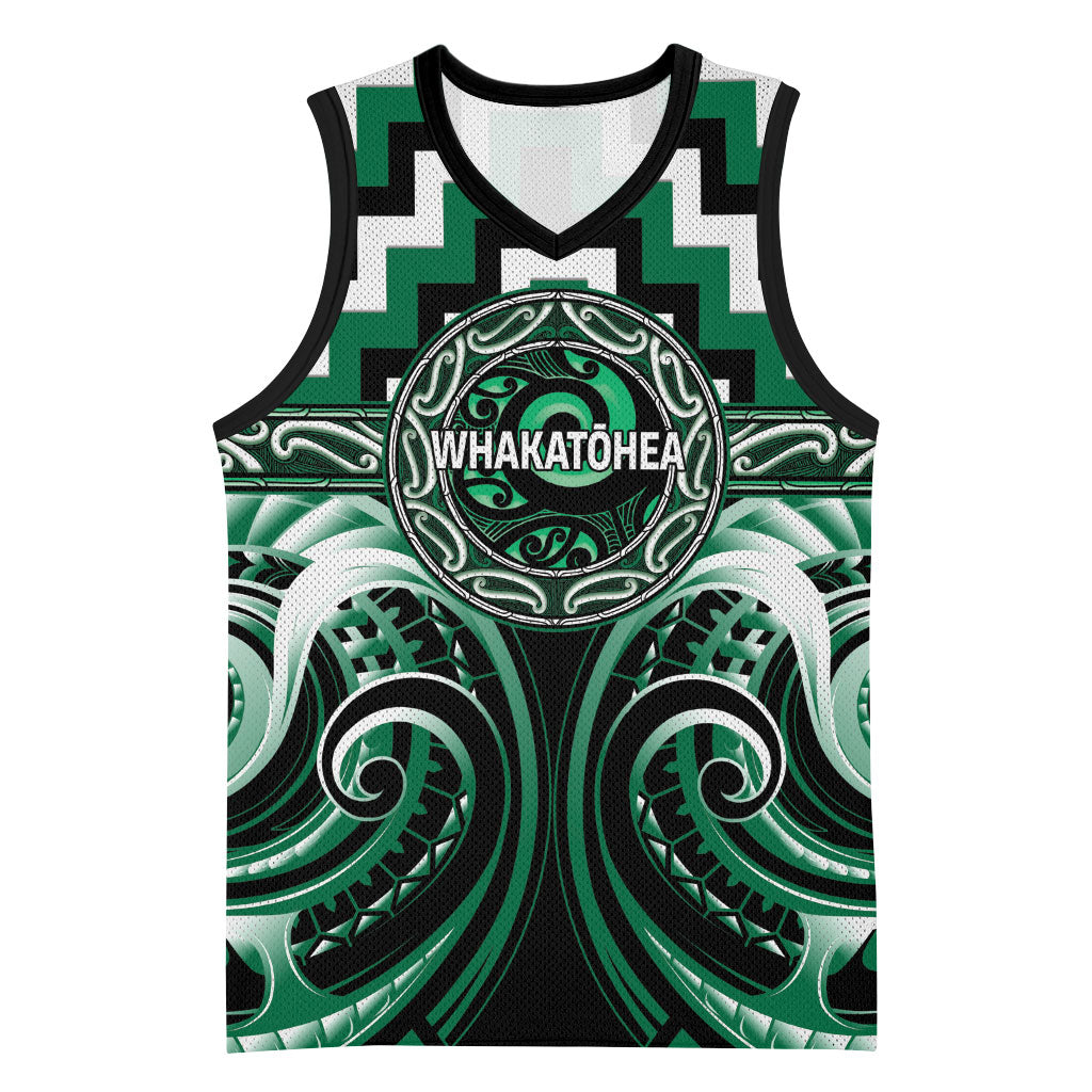 Aotearoa Whakatohea Personalised Basketball Jersey Maori Iwi Poutama Puhoro Tattoo
