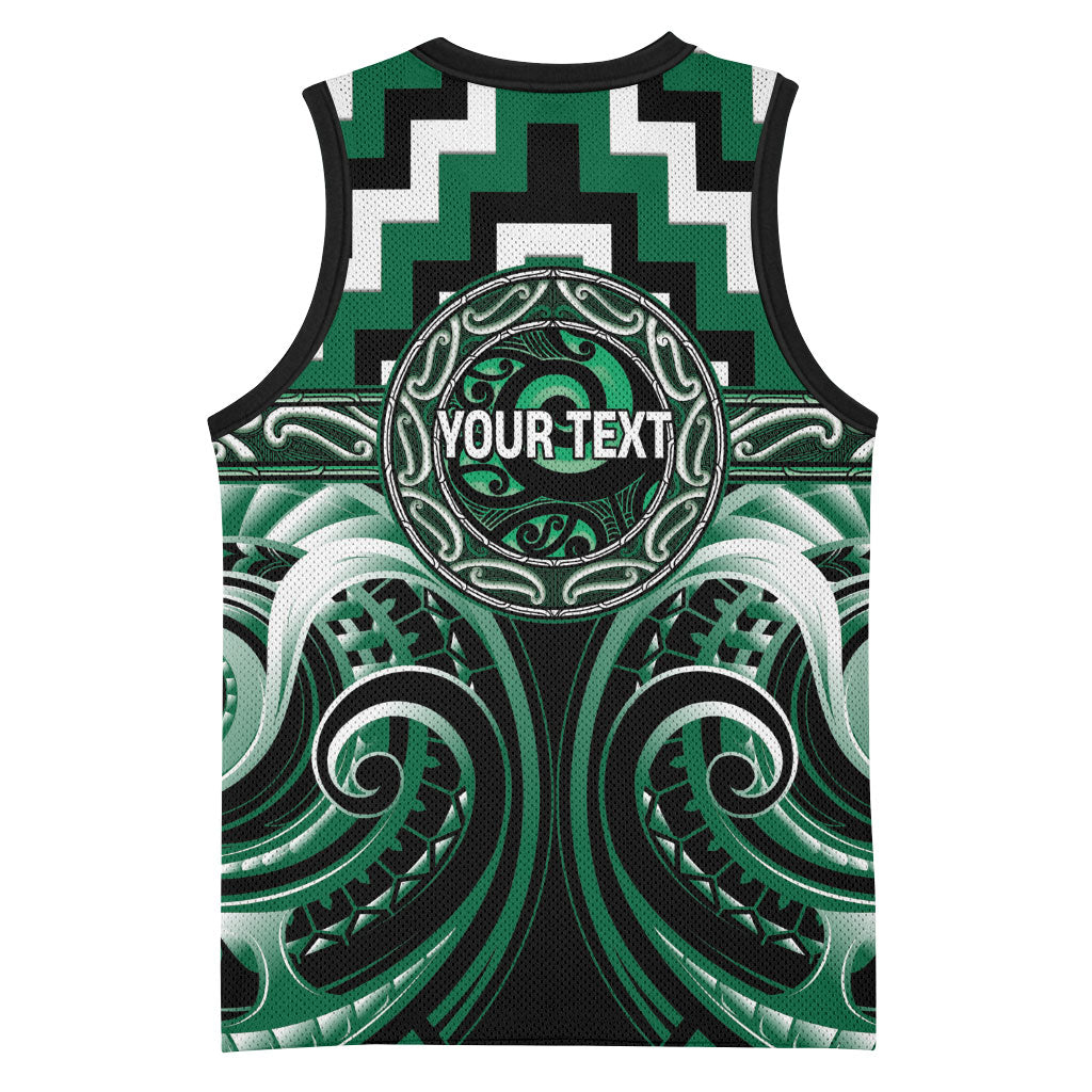 Aotearoa Whakatohea Personalised Basketball Jersey Maori Iwi Poutama Puhoro Tattoo