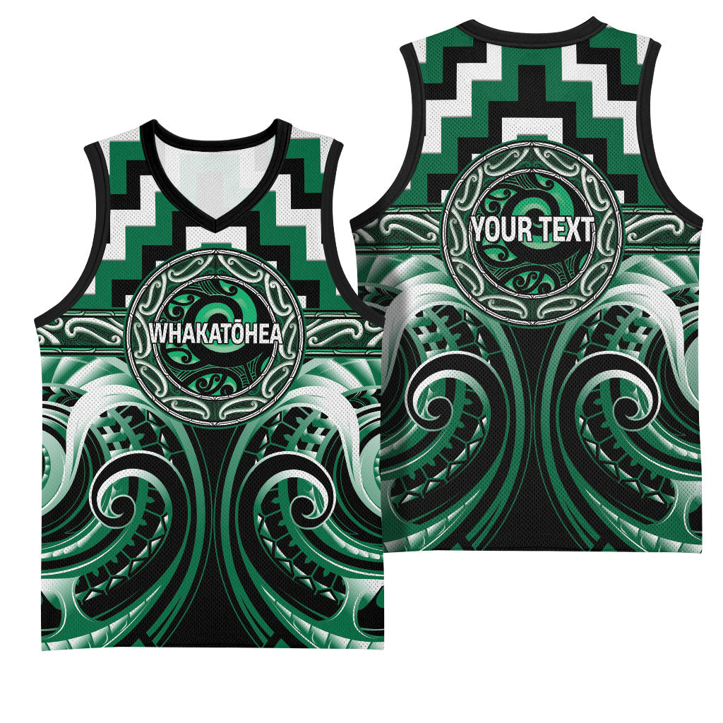 Aotearoa Whakatohea Personalised Basketball Jersey Maori Iwi Poutama Puhoro Tattoo
