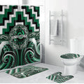 Aotearoa Whakatohea Bathroom Set Maori Iwi Poutama Puhoro Tattoo