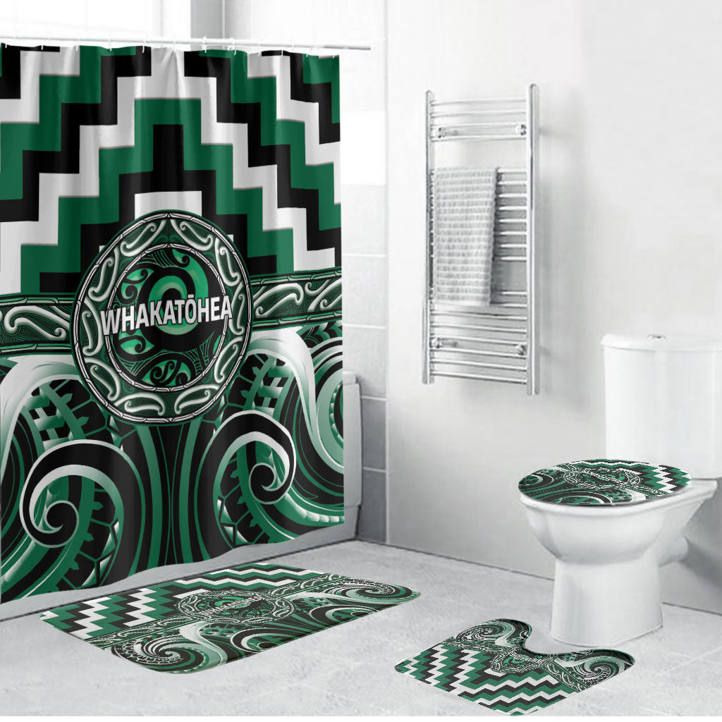 Aotearoa Whakatohea Bathroom Set Maori Iwi Poutama Puhoro Tattoo