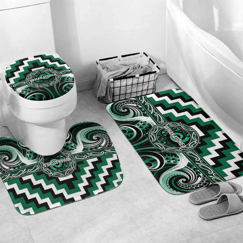 Aotearoa Whakatohea Bathroom Set Maori Iwi Poutama Puhoro Tattoo