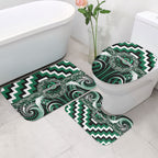 Aotearoa Whakatohea Bathroom Set Maori Iwi Poutama Puhoro Tattoo