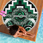 Aotearoa Whakatohea Beach Blanket Maori Iwi Poutama Puhoro Tattoo