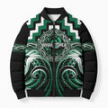 Aotearoa Whakatohea Personalised Bomber Puffer Jacket Maori Iwi Poutama Puhoro Tattoo