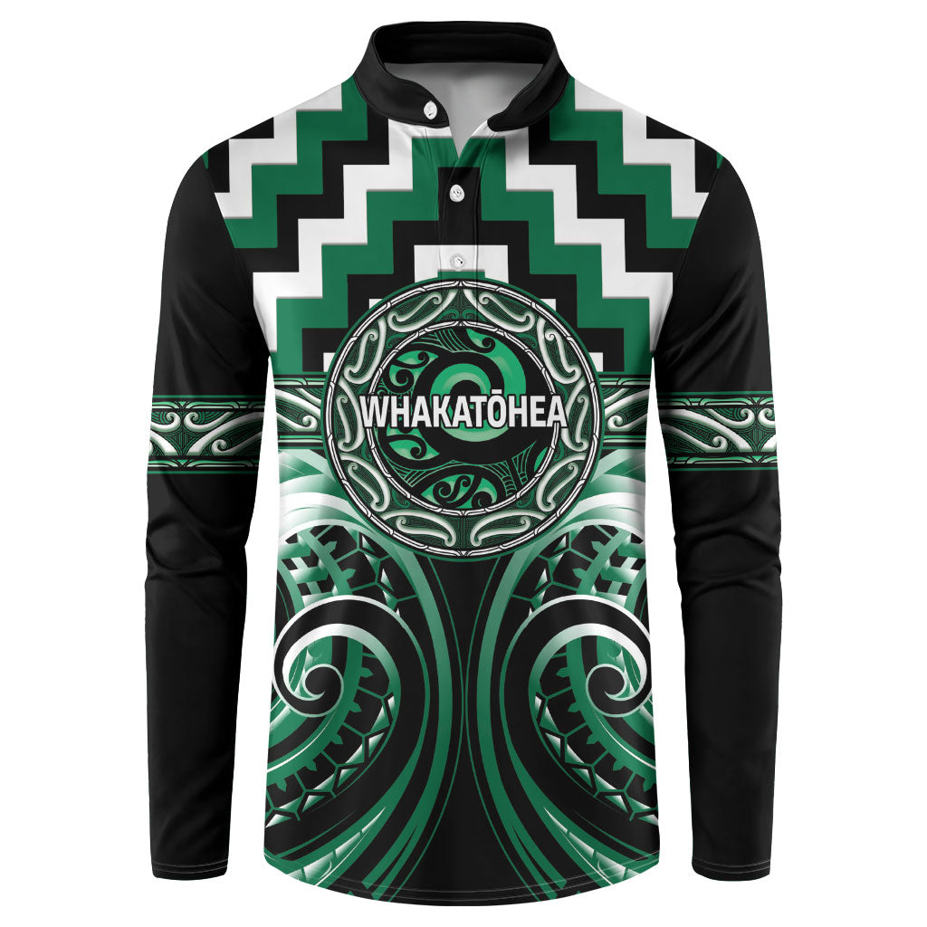 Aotearoa Whakatohea Personalised Button Sweatshirt Maori Iwi Poutama Puhoro Tattoo
