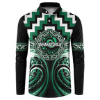 Aotearoa Whakatohea Personalised Button Sweatshirt Maori Iwi Poutama Puhoro Tattoo
