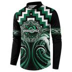 Aotearoa Whakatohea Personalised Button Sweatshirt Maori Iwi Poutama Puhoro Tattoo