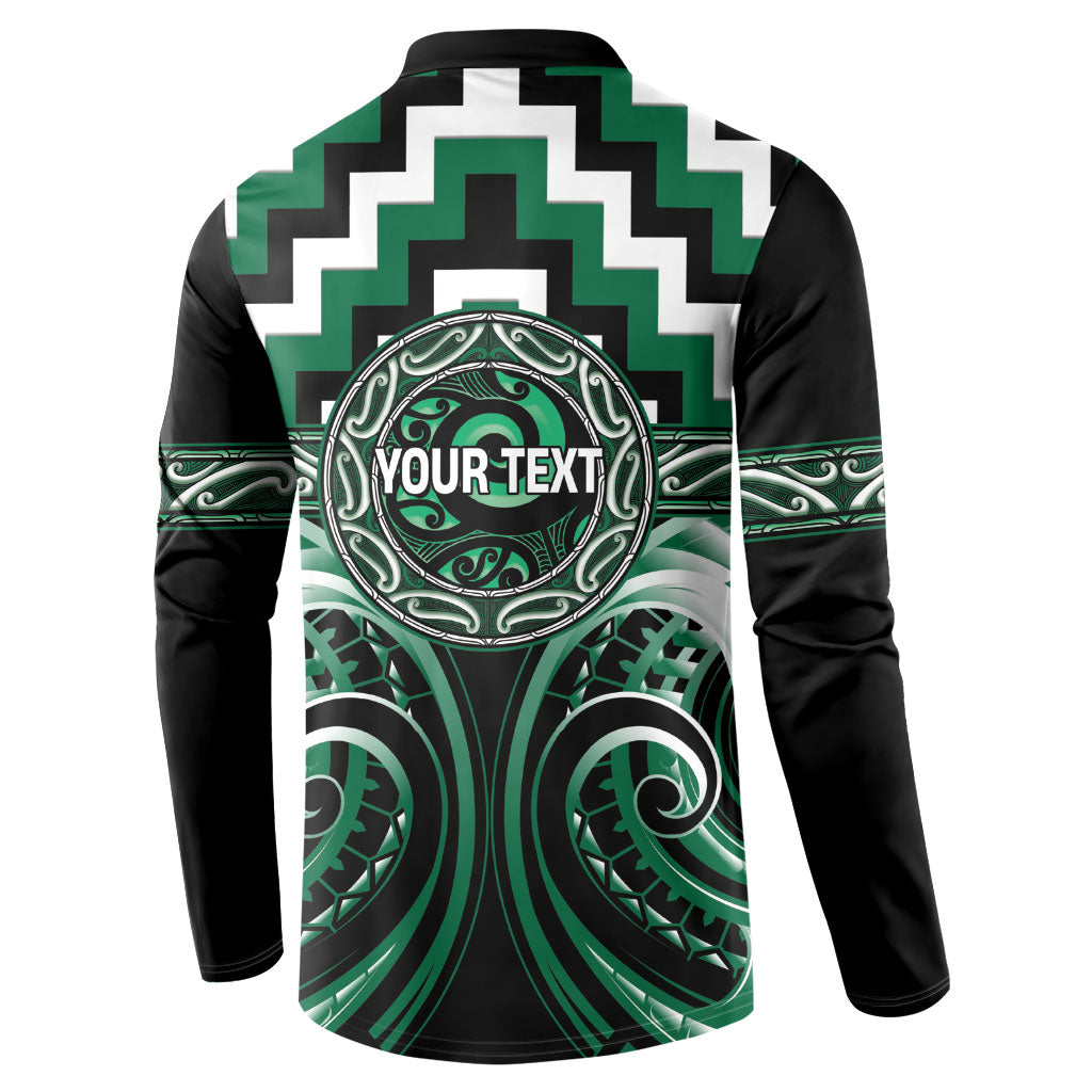 Aotearoa Whakatohea Personalised Button Sweatshirt Maori Iwi Poutama Puhoro Tattoo