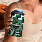 Aotearoa Whakatohea Personalised 4 in 1 Can Cooler Tumbler Maori Iwi Poutama Puhoro Tattoo