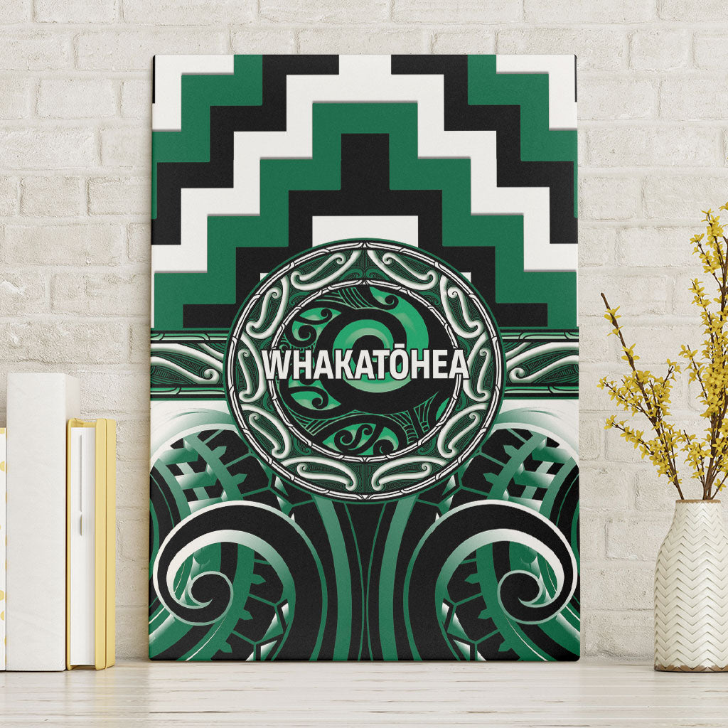 Aotearoa Whakatohea Canvas Wall Art Maori Iwi Poutama Puhoro Tattoo