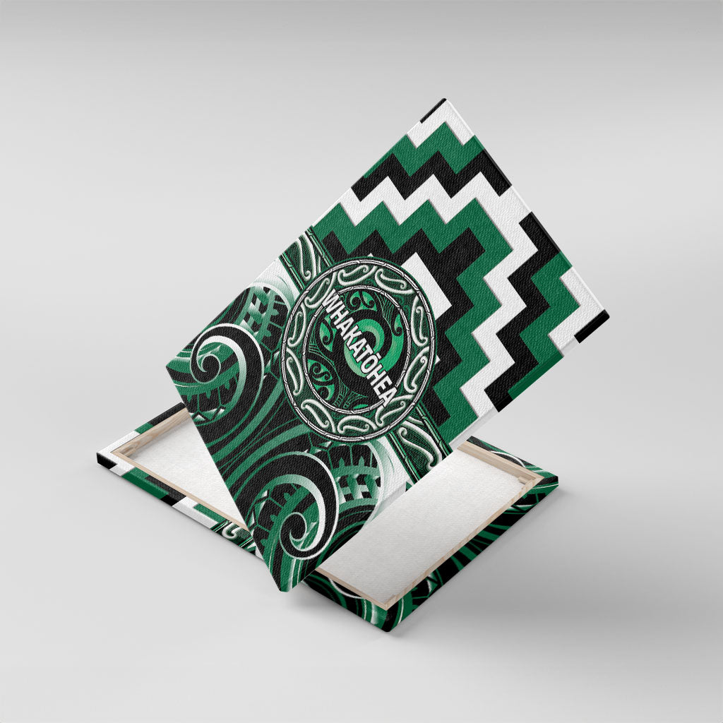Aotearoa Whakatohea Canvas Wall Art Maori Iwi Poutama Puhoro Tattoo