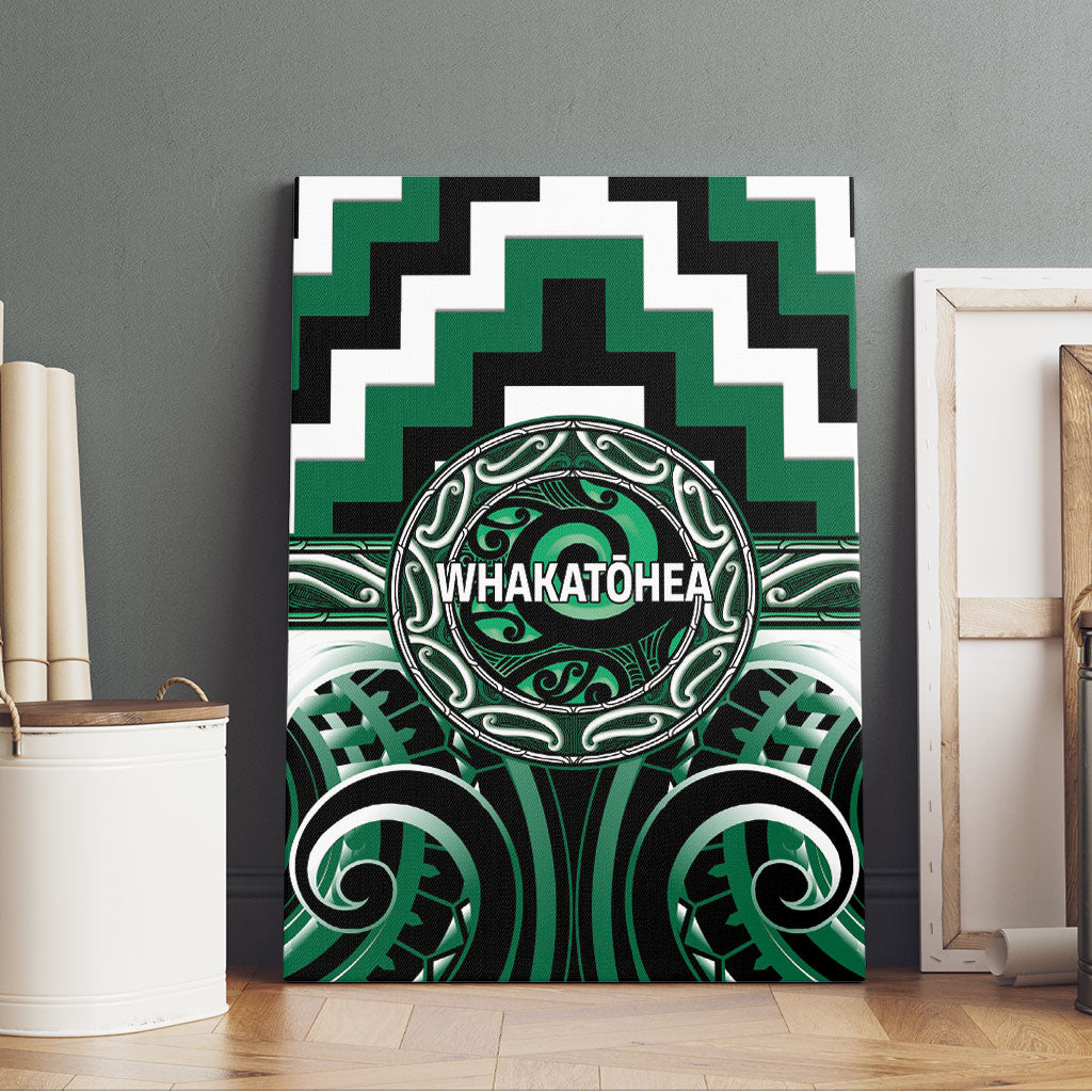 Aotearoa Whakatohea Canvas Wall Art Maori Iwi Poutama Puhoro Tattoo