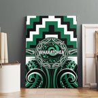 Aotearoa Whakatohea Canvas Wall Art Maori Iwi Poutama Puhoro Tattoo