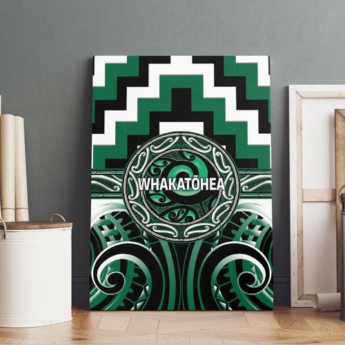 Aotearoa Whakatohea Canvas Wall Art Maori Iwi Poutama Puhoro Tattoo
