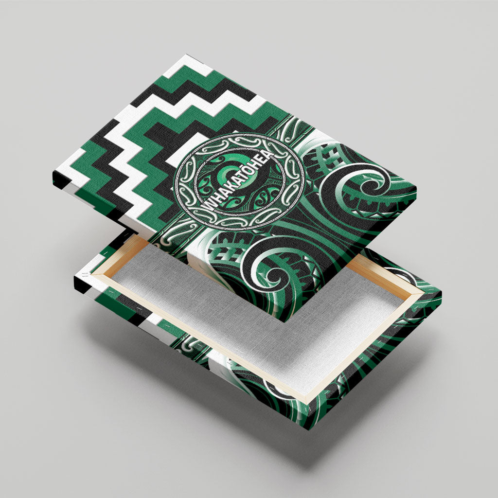 Aotearoa Whakatohea Canvas Wall Art Maori Iwi Poutama Puhoro Tattoo