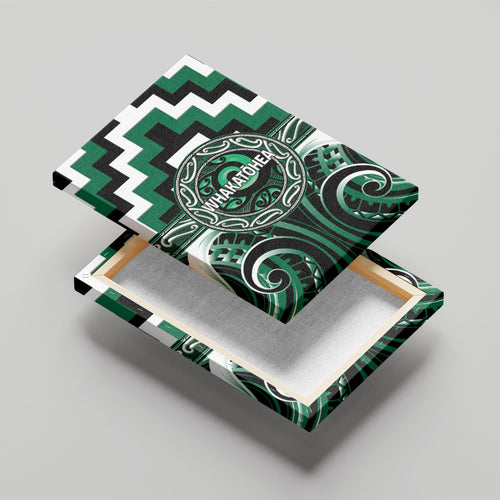 Aotearoa Whakatohea Canvas Wall Art Maori Iwi Poutama Puhoro Tattoo