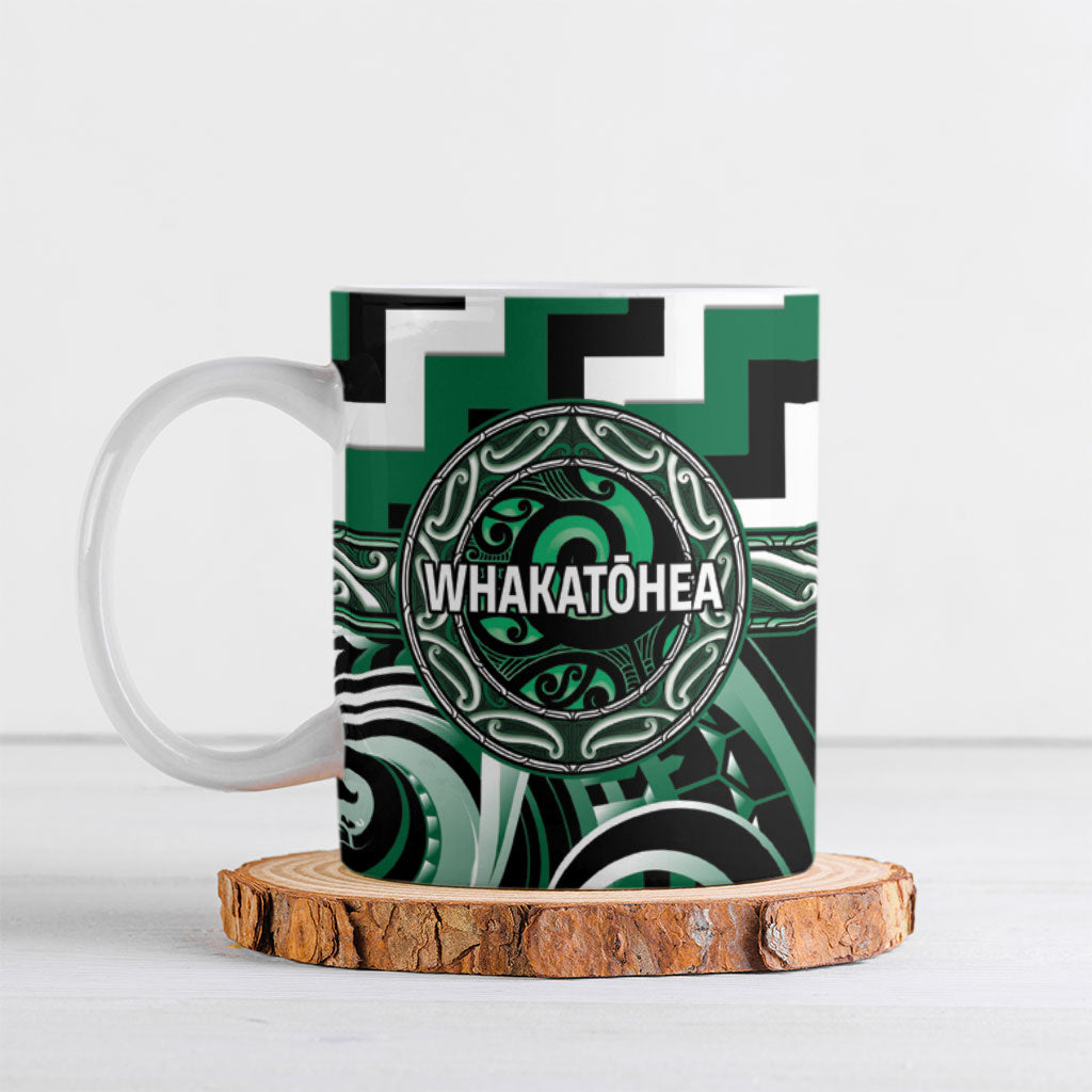 Aotearoa Whakatohea Personalised Ceramic Mug Maori Iwi Poutama Puhoro Tattoo