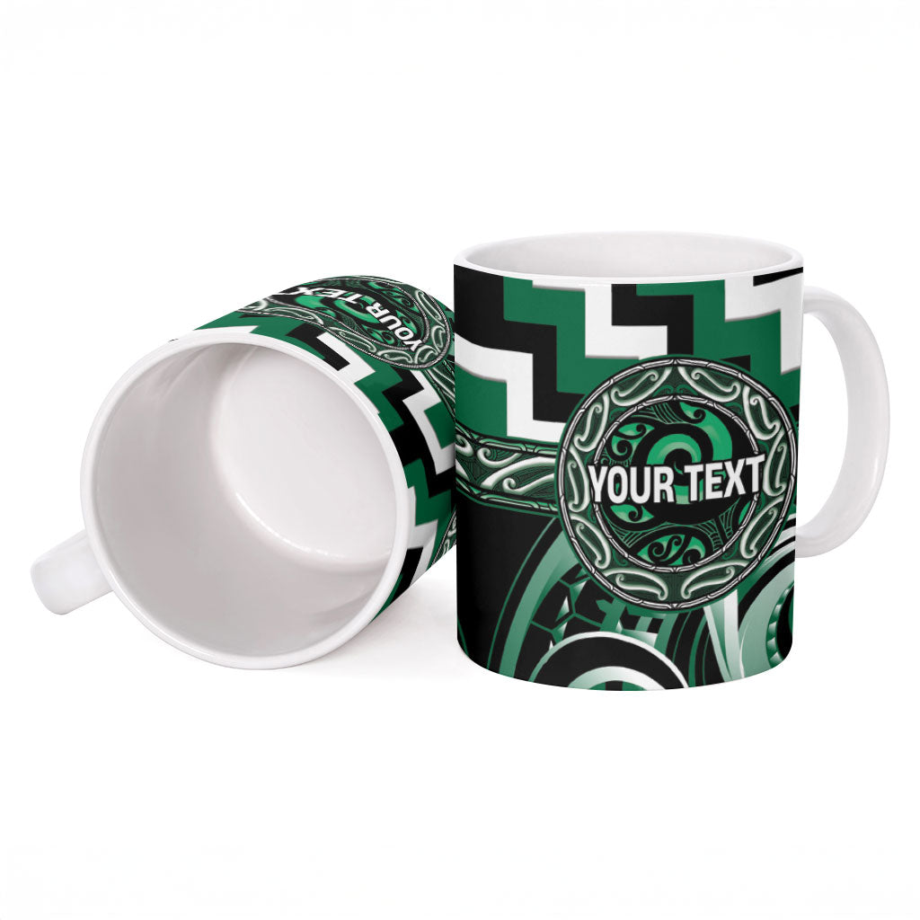 Aotearoa Whakatohea Personalised Ceramic Mug Maori Iwi Poutama Puhoro Tattoo
