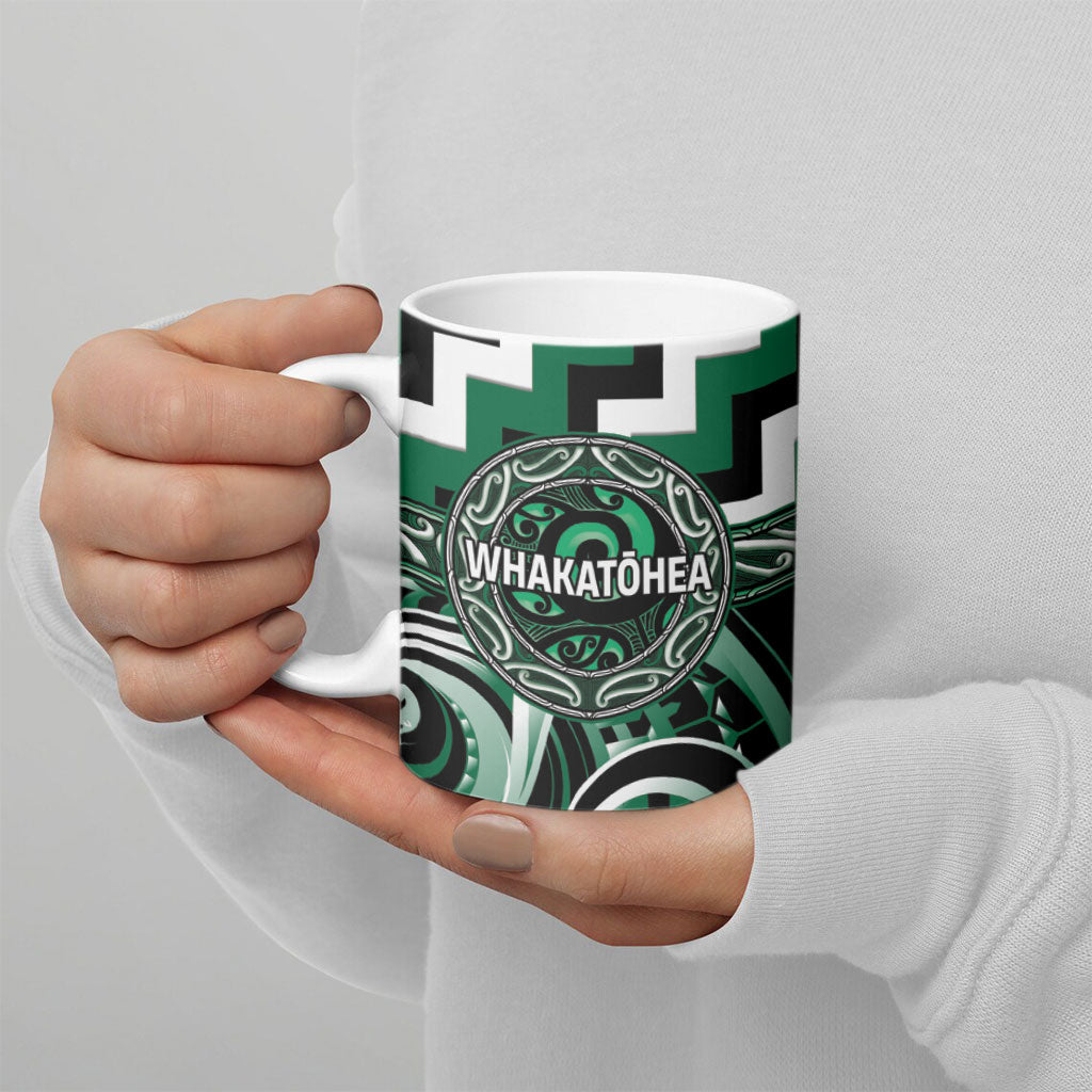 Aotearoa Whakatohea Personalised Ceramic Mug Maori Iwi Poutama Puhoro Tattoo