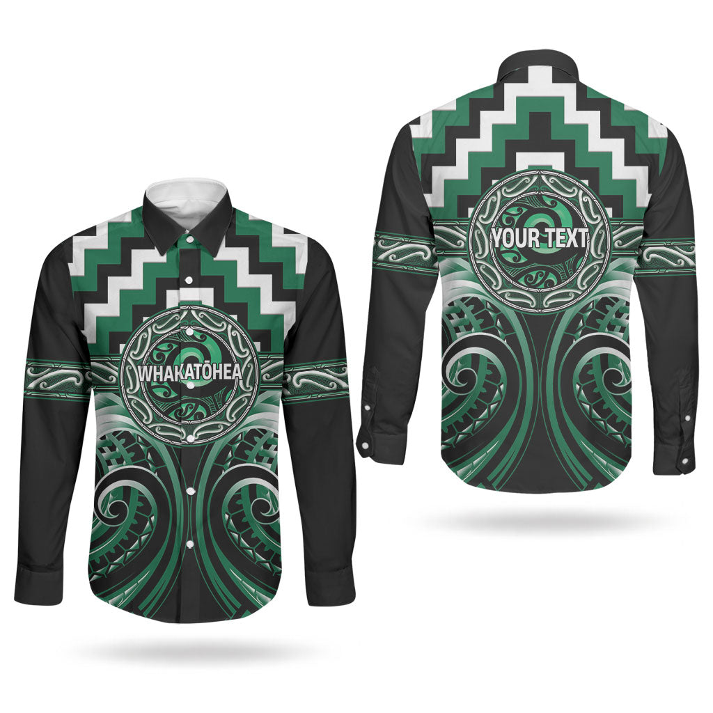 Aotearoa Whakatohea Personalised Couples Matching Off Shoulder Maxi Dress and Long Sleeve Button Shirt Maori Iwi Poutama Puhoro Tattoo
