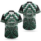 Aotearoa Whakatohea Personalised Couples Matching Tank Maxi Dress and Hawaiian Shirt Maori Iwi Poutama Puhoro Tattoo