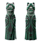 Aotearoa Whakatohea Personalised Couples Matching Tank Maxi Dress and Hawaiian Shirt Maori Iwi Poutama Puhoro Tattoo