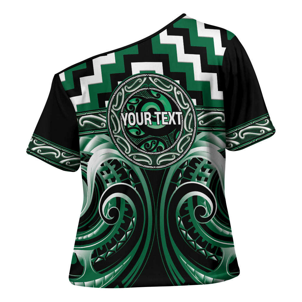 Aotearoa Whakatohea Personalised Cross Shoulder Shirt Maori Iwi Poutama Puhoro Tattoo